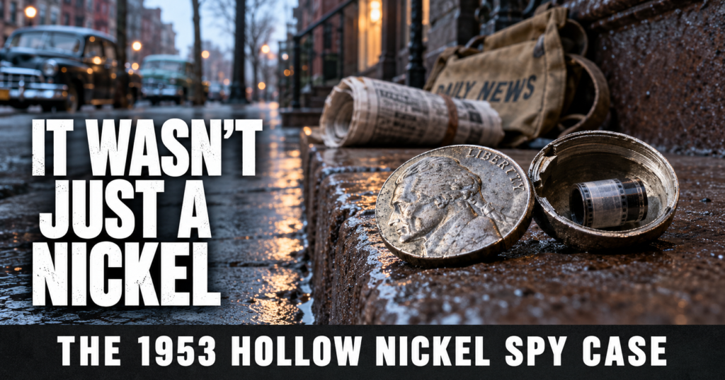 The Hollow Nickel Case: How a Paperboy Exposed a Spy